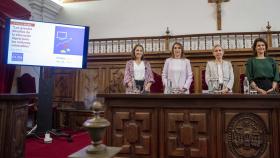 Rocío Lucas, en el Aula Magna de la Upsa