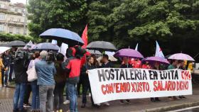 Concentración del sector de la hostelería en Santiago.