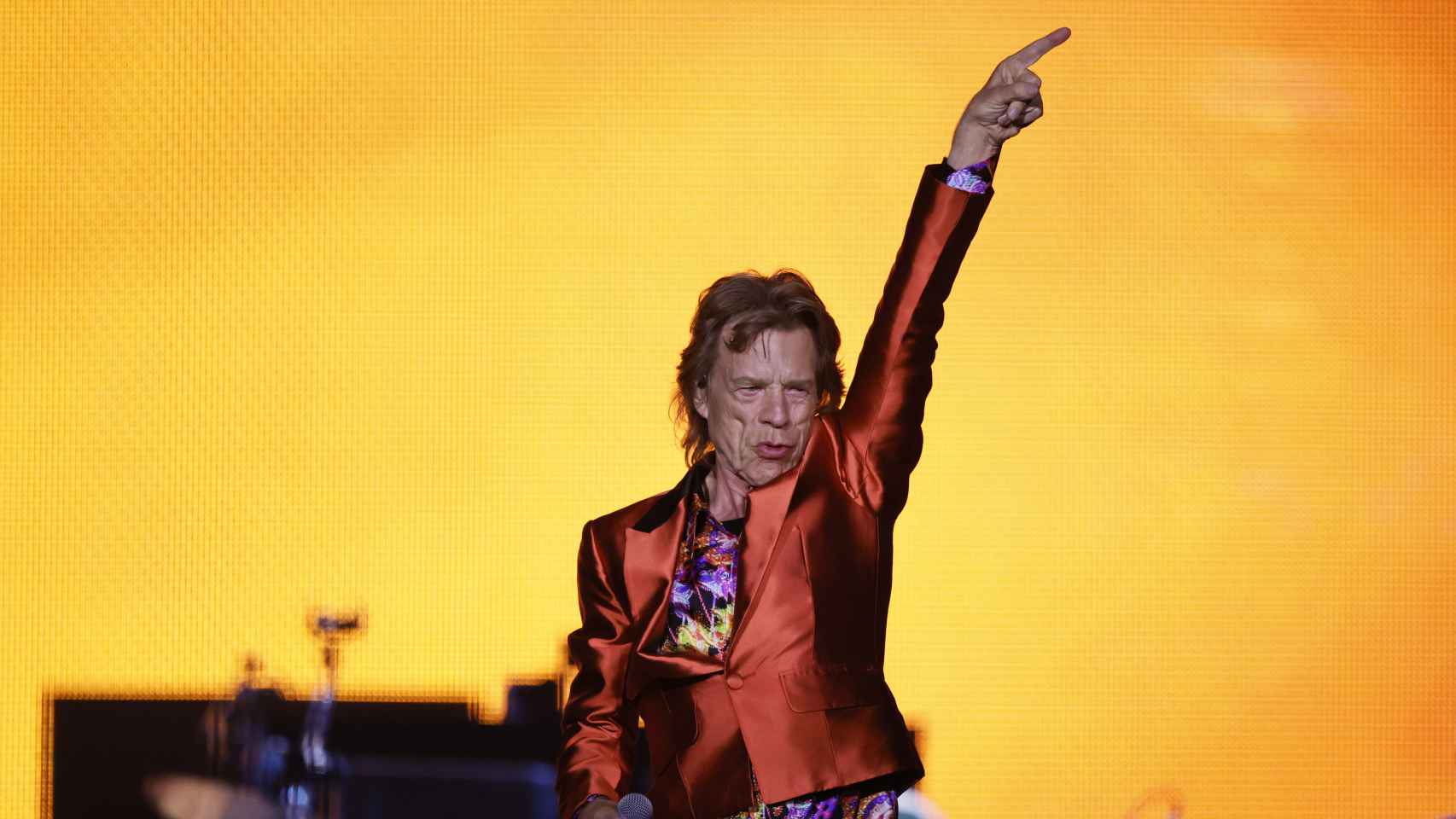 Mick Jagger durante el concierto en el Wanda Metropolitano.