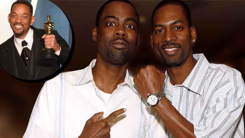 Chris Rock con uno de sus hermanos, en un fotomontaje de EL ESPAÑOL.