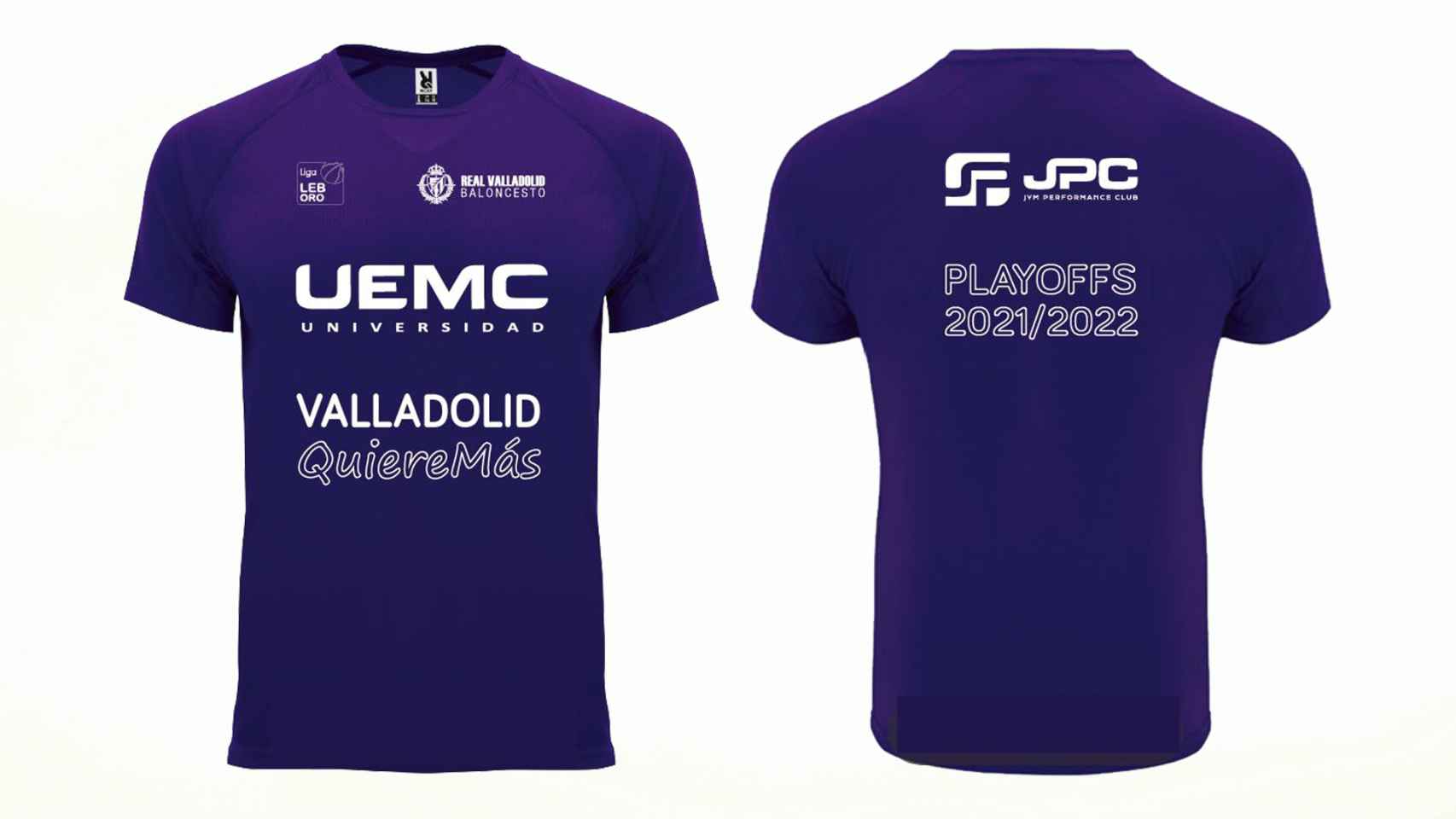 Camiseta promocional del Playoff del Real Valladolid Baloncesto