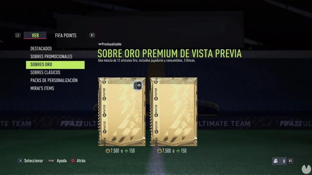 Sobres del FIFA