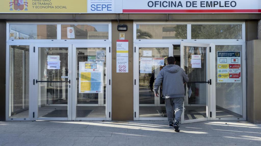 La oficina de empleo del barrio de Moratalaz, en Madrid.