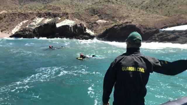 Miembros del Grupo Especial de Actividades Subacuáticas de la Guardia Civil.