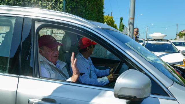 El rey emérito Juan Carlos en Sanxenxo.