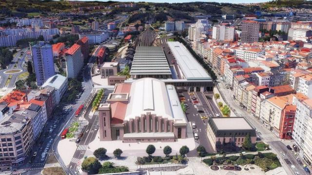 Remodelación de la estación ferroviaria de A Coruña.