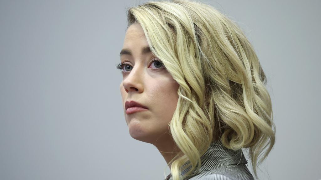 Amber Heard durante el juicio contra Johnny Depp.