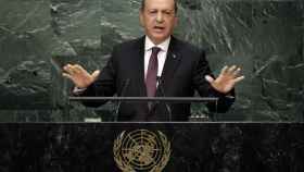 El presidente turco Recep Tayyip Erdogan durante una cumbre de Naciones Unidas.