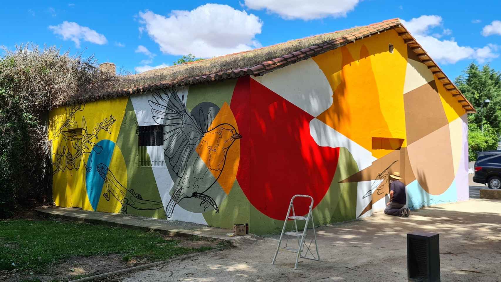 El nuevo mural que luce en el Parque Fluvial de Salamanca