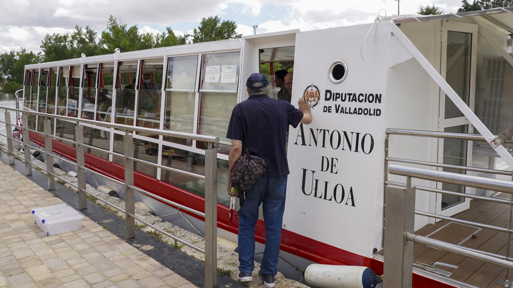 El famoso barco de Antonio de Ulloa vuelve a navegar por la provincia de Valladolid