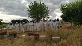 Los apicultores que han participado en el curso de la Diputación de Zamora.