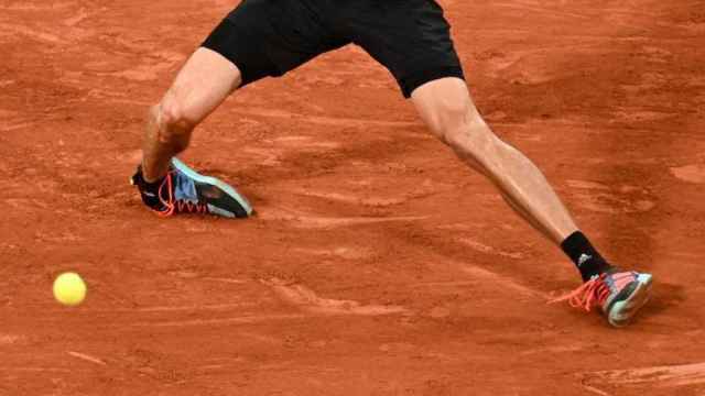 Imagen de la lesión de Zverev en medio de la semifinal de Roland Garros