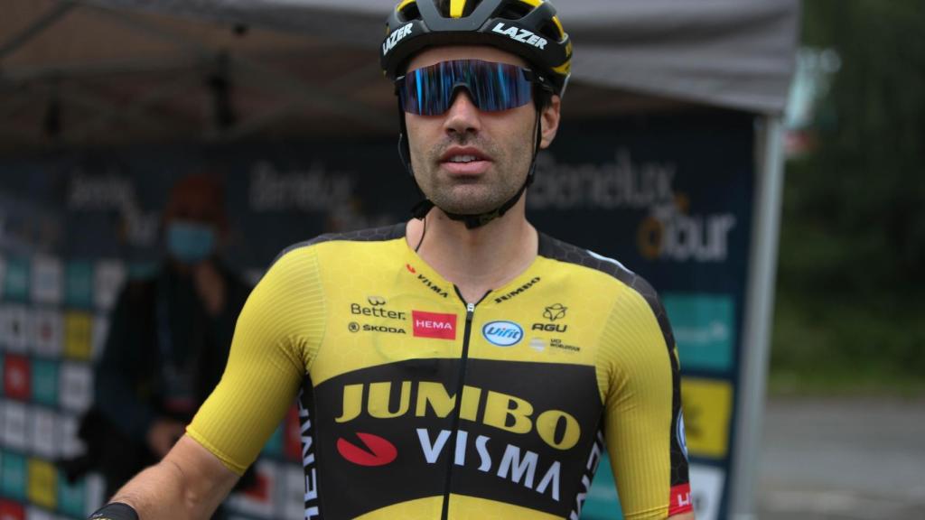 Tom Dumoulin durante una carrera con el Jumbo-Visma