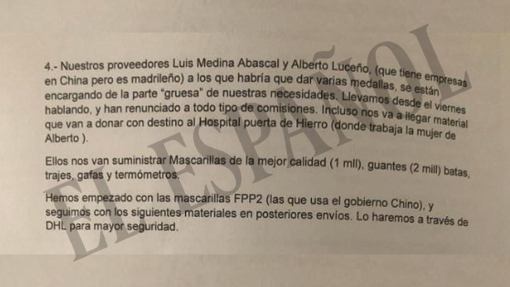 El 'mail' de la funcionaria que negoció con Luceño a la coordinadora de Alcaldía.