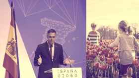 El presidente del Gobierno, Pedro Sánchez, durante la presentación de España 2050.