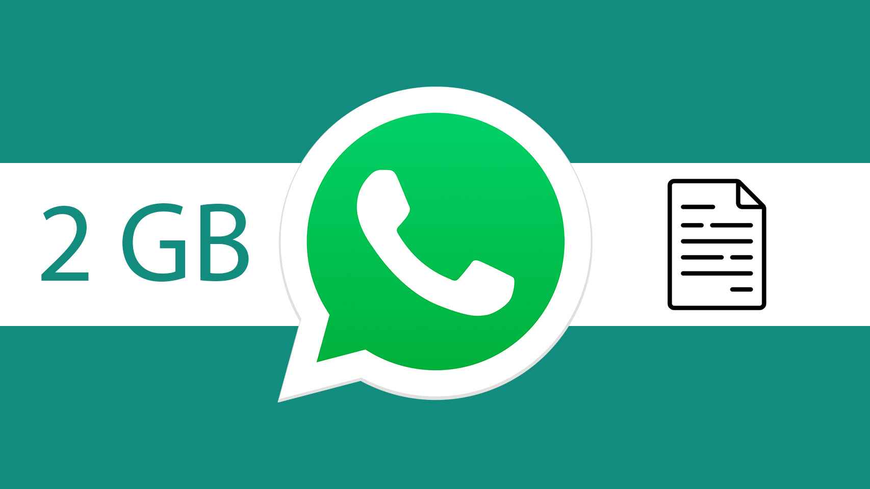 Fotomontaje con el logo de WhatsApp