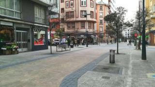 Calle Ángel Senra en Os Mallos