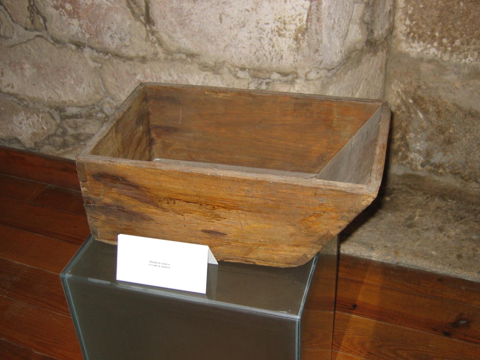 Ferrado, cajón de madera para medir. Foto: Wikipedia