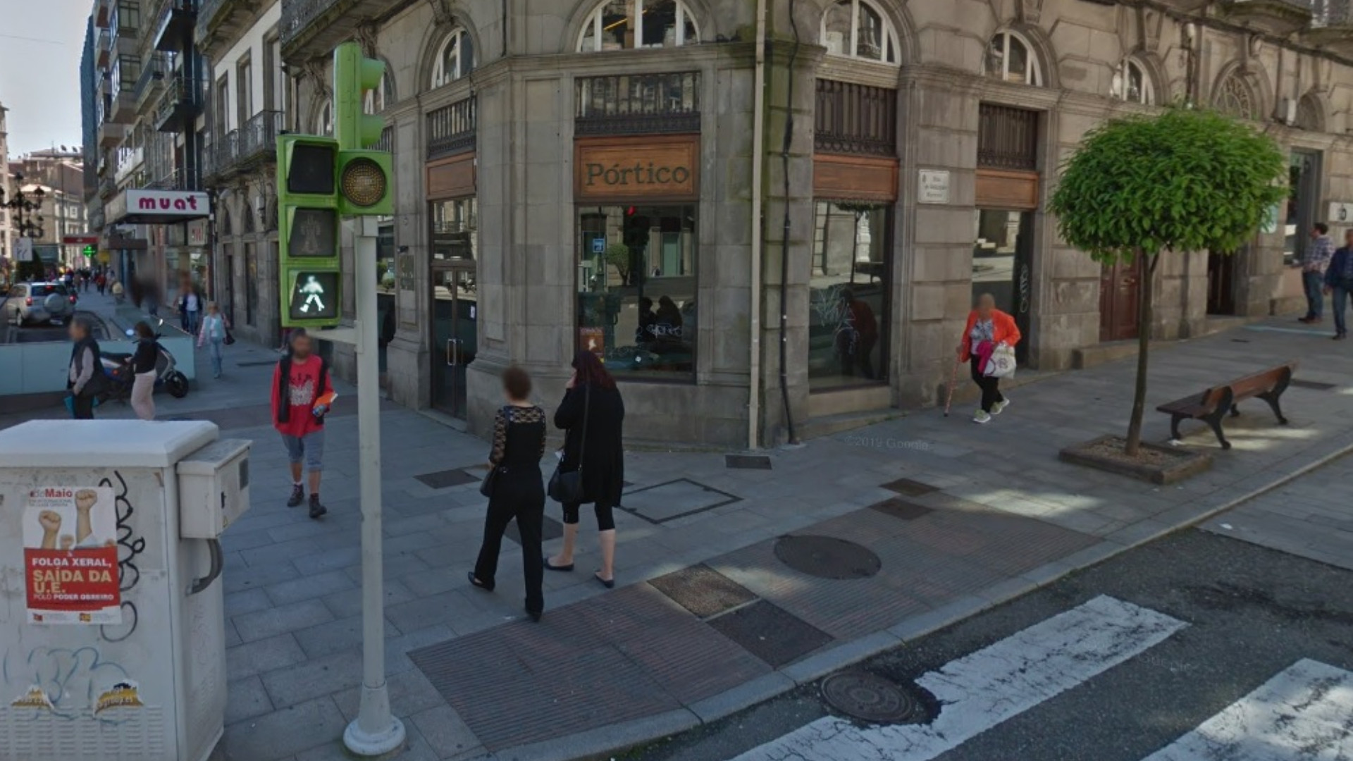 La tienda de Pórtico en 2016, todavía con el rótulo. Foto: Google Maps