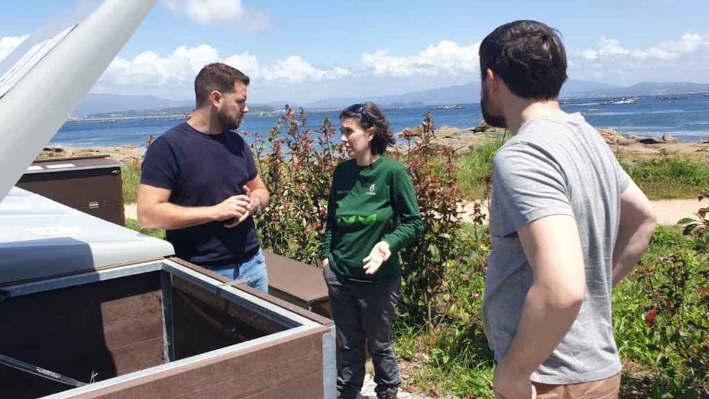 Visita a la Illa de Arousa de los representantes de Porto.