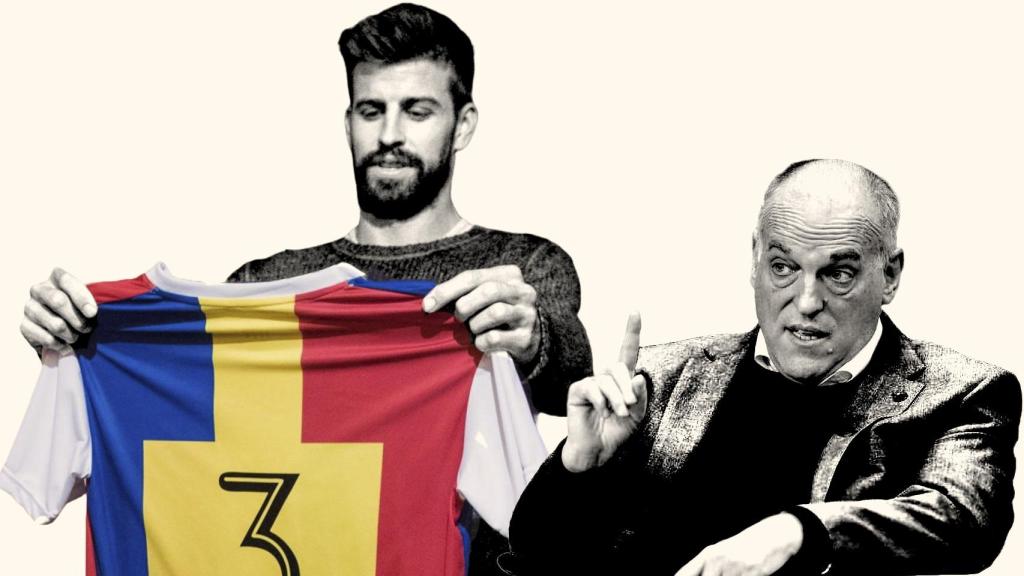 Gerard Piqué y Javier Tebas