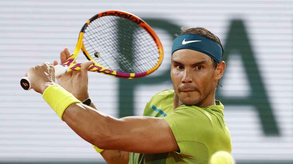 Rafael Nadal, durante un partido de Roland Garros