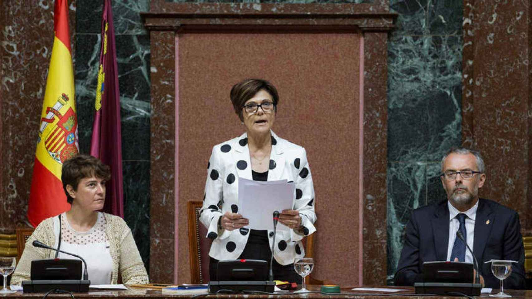 Rosa Peñalver, durante la legislatura 2015-2019, cuando ejerció como presidenta de la Asamblea Regional de Murcia.