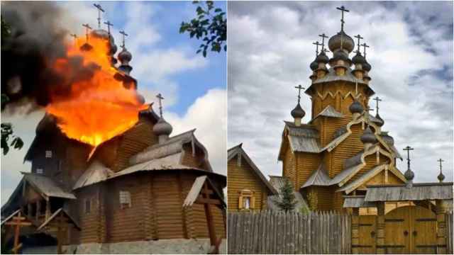El monasterio Svyatohirsk Lavra, cercano a las posiciones rusas del Donetsk.