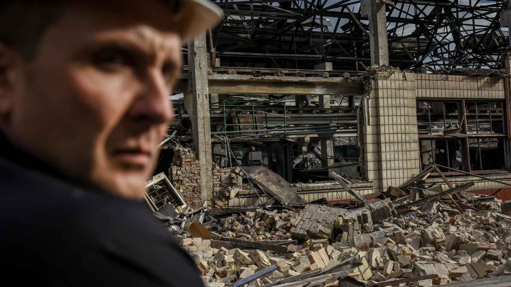 Instalaciones destruidas por las denotaciones en Kiev.