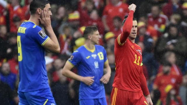 Gareth Bale celebra su gol.