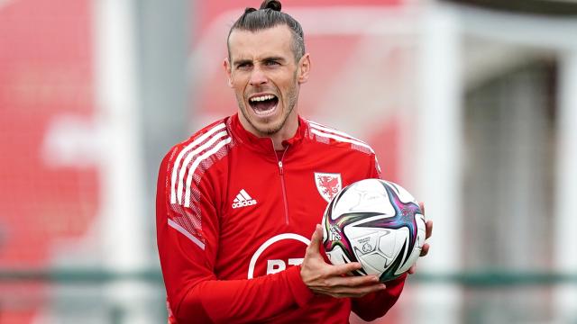 Gareth Bale, con la selección de Gales