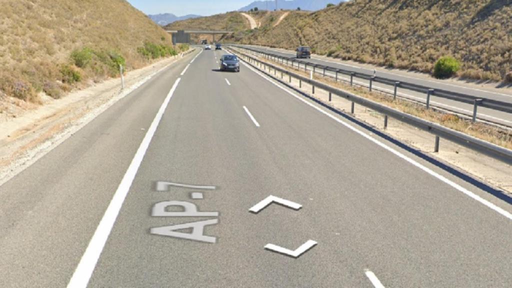 Imagen de la autopista de peaje de la Costa del Sol.