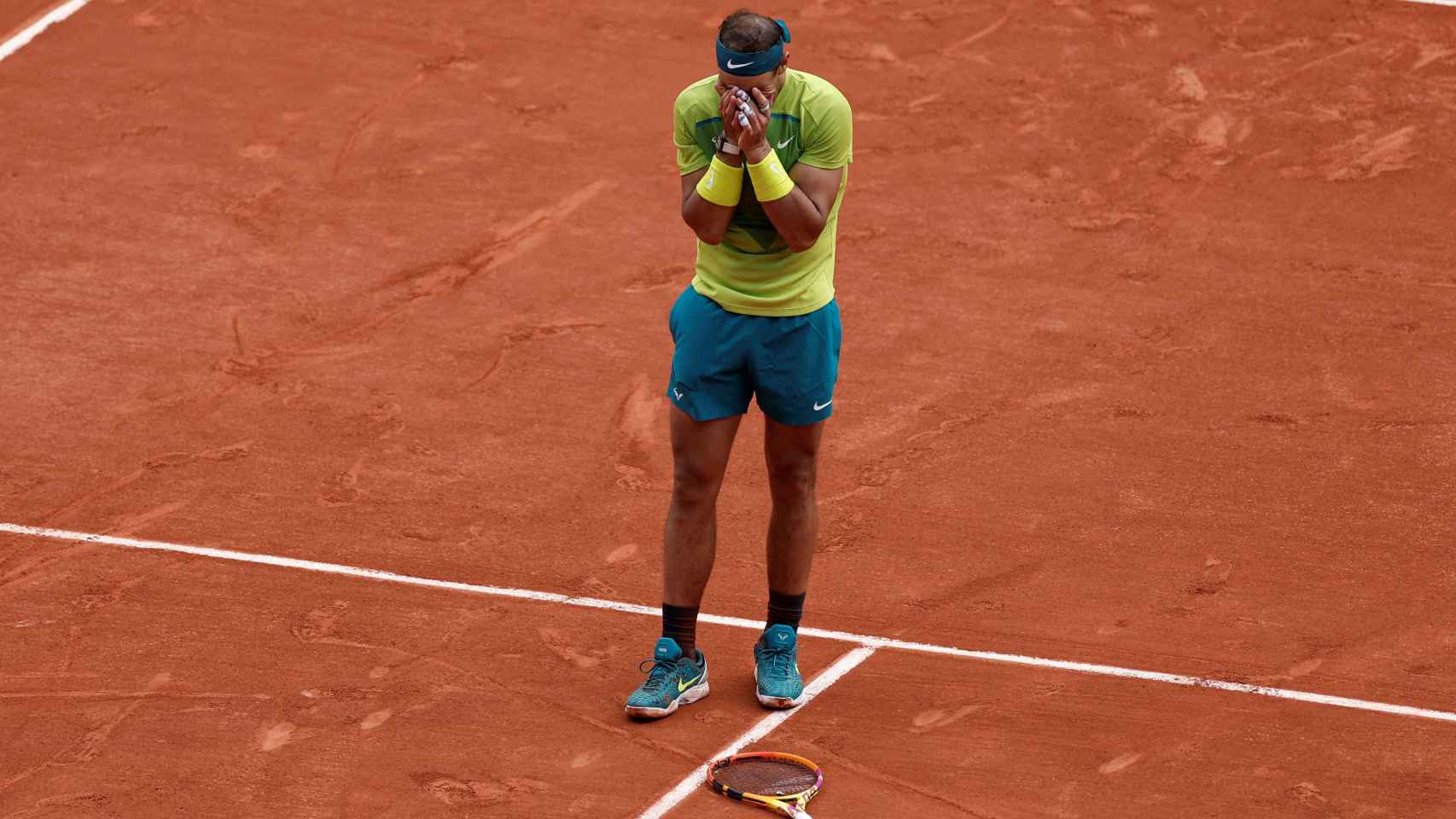 Nadal, tras ganar la final de Roland Garros.