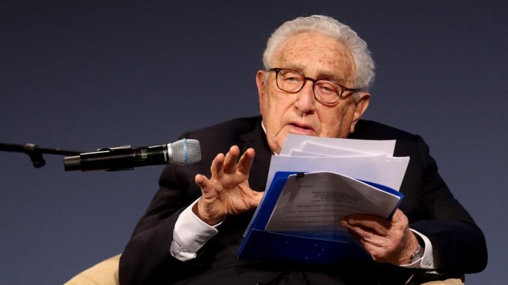 El ex secretario de Estado norteamericano Henry Kissinger durante el New Economy Forum 2019 en Beijing.