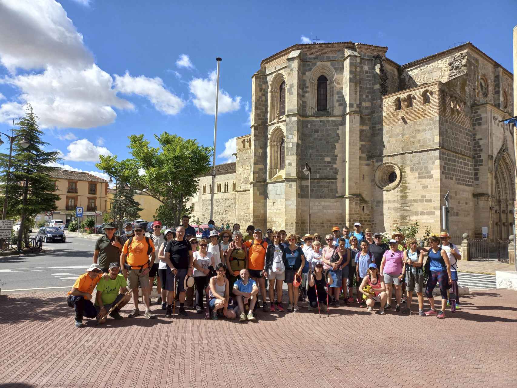 Los participantes en la penúltima ruta del Camino de Santiago de la Diputación de Segovia.