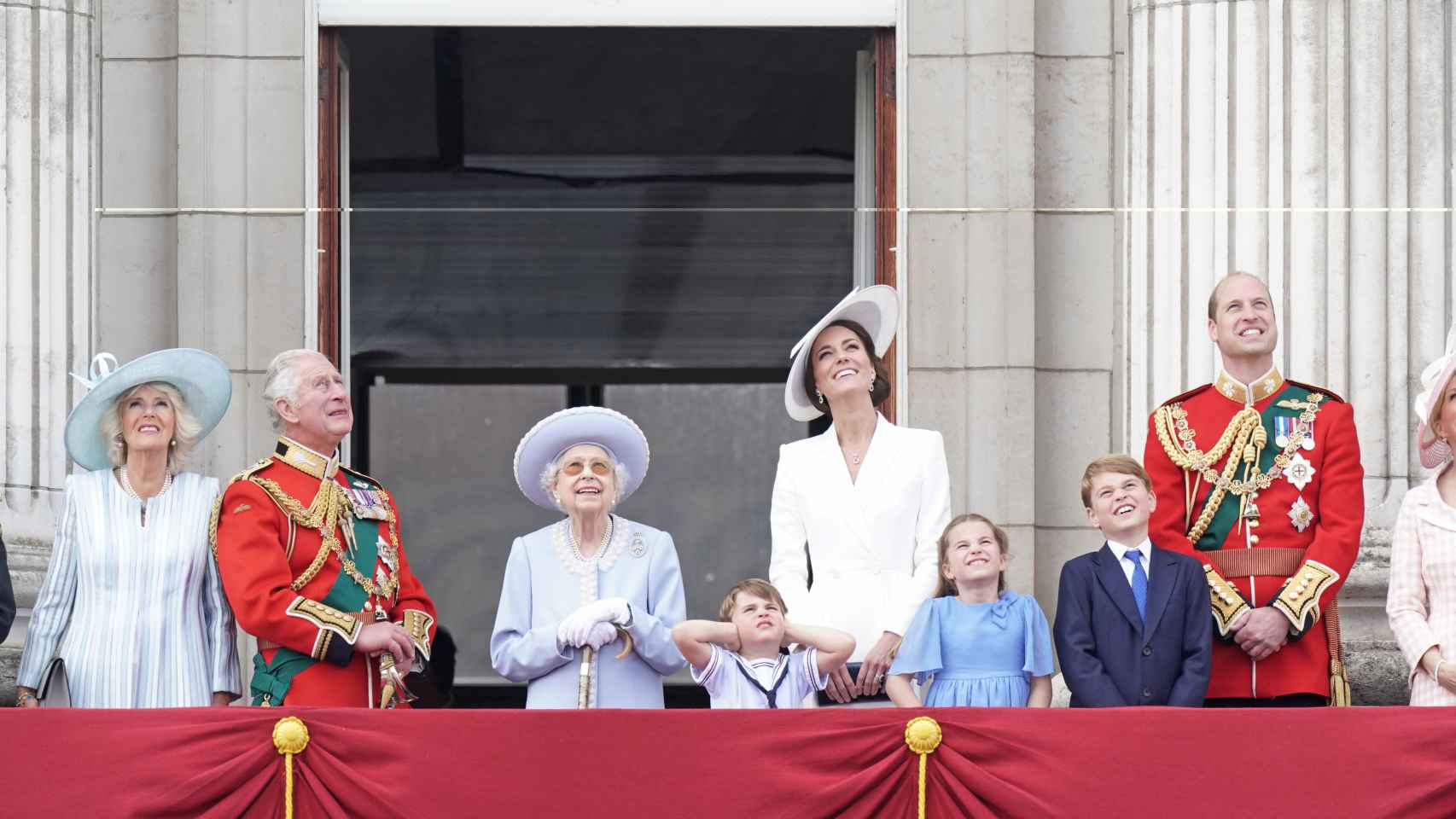 La Familia Real en el primer día del Jubileo de Platino.