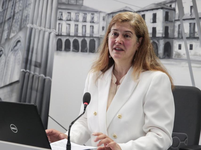 La concejal del PP en el Ayuntamiento de León Margarita Torres en una imagen de archivo.