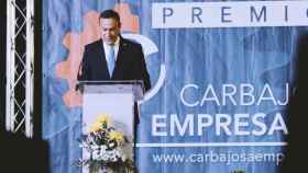 El alcalde de Carbajosa, Pedro Samuel Martín, en los Premios Carbajosa Empresarial 2021