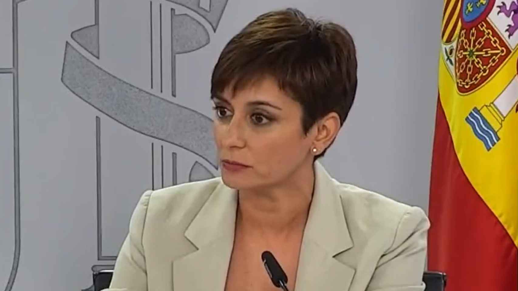 Isabel Rodríguez, ministra y portavoz del Gobierno de España. Foto: Twitter @isabelrguez.