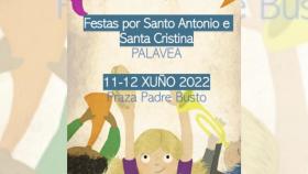 Cartel de las fiestas patronales de Palavea.