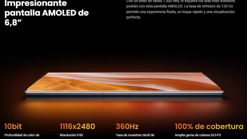 Pantalla del ZTE Axon 40 Ultra