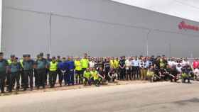 Movilizados 50 efectivos en el simulacro de la empresa Productos Agrovin en Alcázar de San Juan (Ciudad Real)