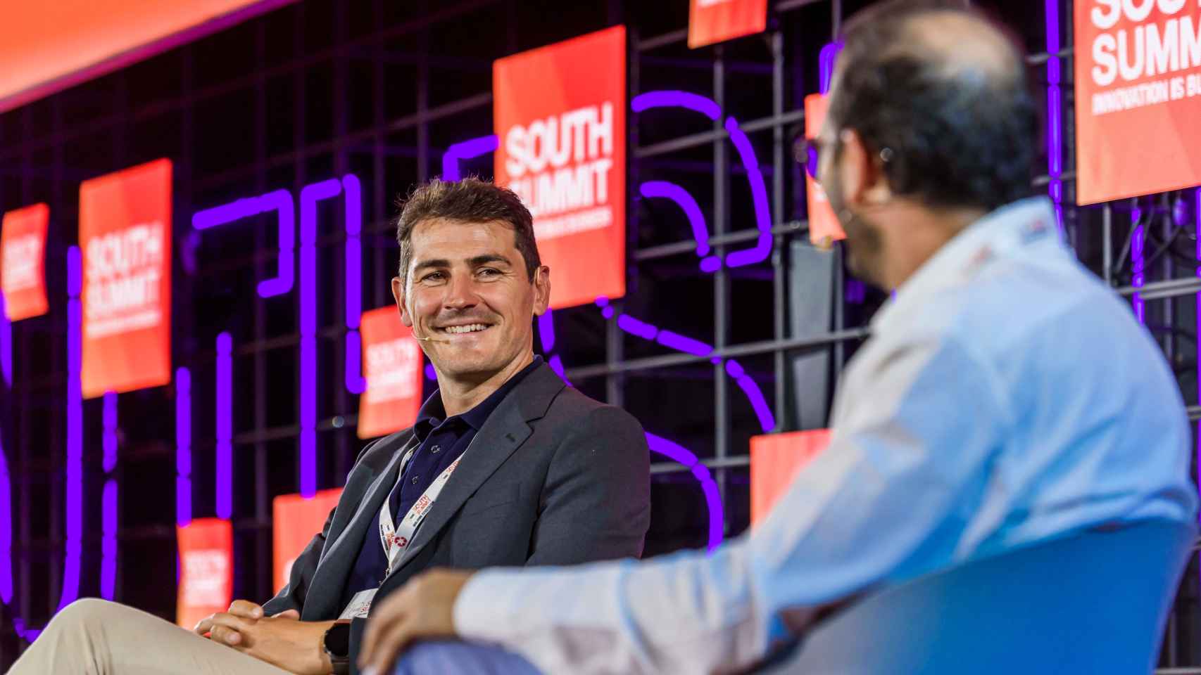 Iker Casillas durante su ponencia en South Summit.