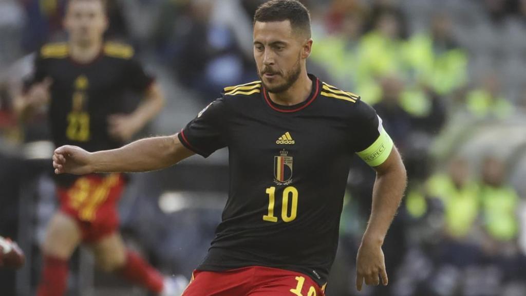 Eden Hazard, durante el partido entre Bélgica y Polonia de la UEFA Nations League