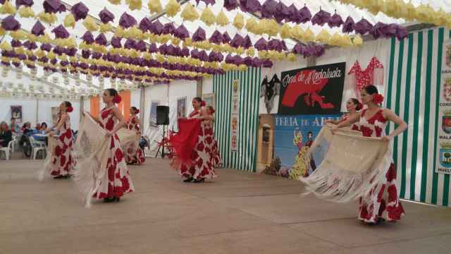 Celebración de una edición anterior de la Feria de Abril en Vigo.