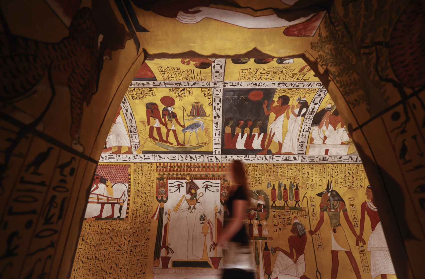 Reconstrucción de la tumba de Sennedjem.