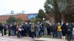 Concentración en marzo frente a las instalaciones de Fico Mirrors en Soria