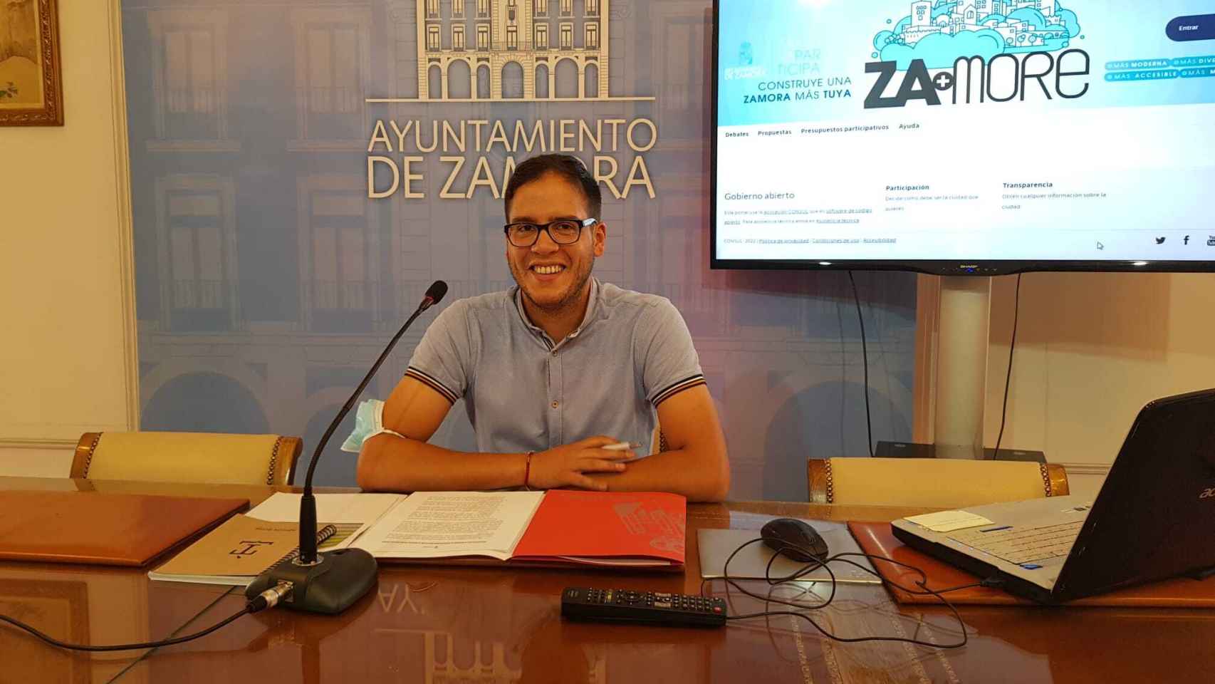 El concejal de Barrios y Participación Ciudadana, Pablo Novo