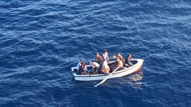 Una de las embarcaciones llegadas este miércoles a las Islas Baleares procedente de Argelia.