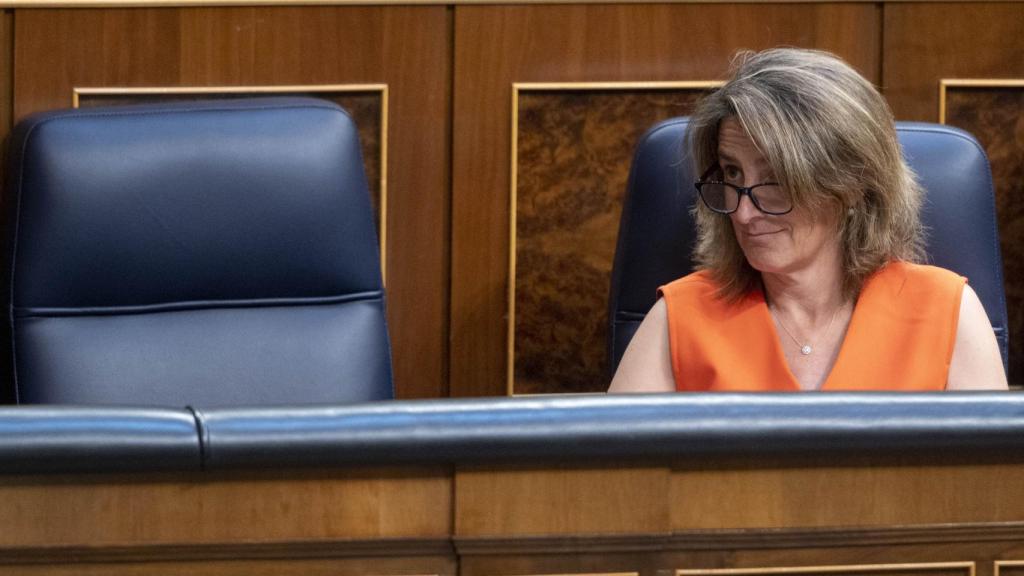 Teresa Ribera, vicepresidenta tercera del Gobierno, en el Congreso, este jueves.